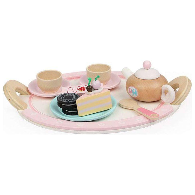Kids Wooden Kitchen Tea Set Pretend Play