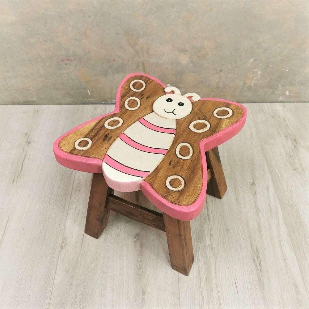 Kids Wooden Stool Butterfly - Magdasmall