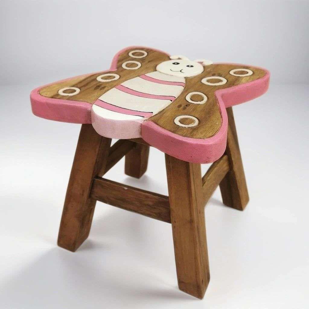 Kids Wooden Stool Butterfly - Magdasmall