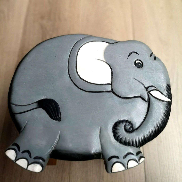 Kids Wooden Stool Elephant - Magdasmall