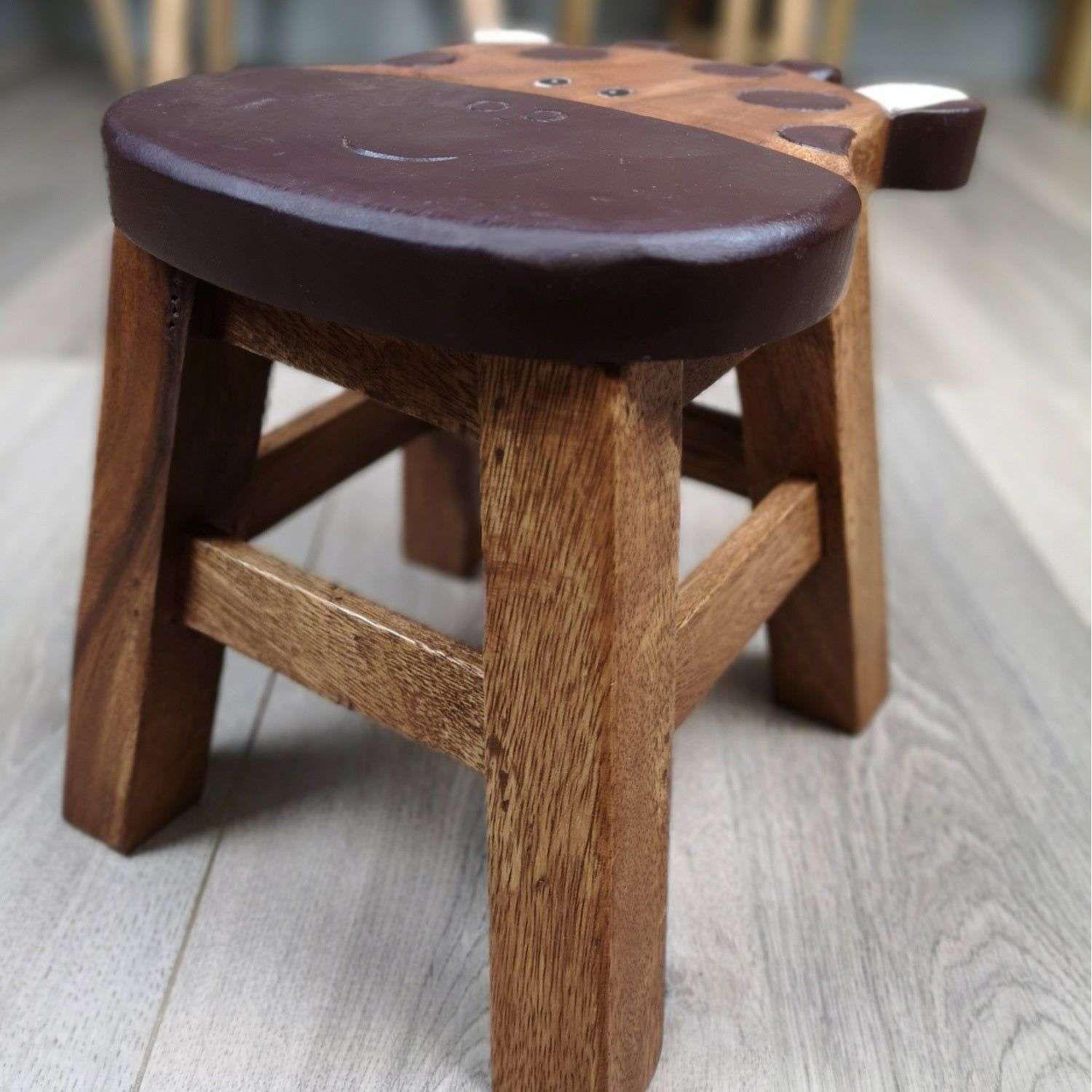 Kids Wooden Stool Giraffe