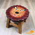 Kids Wooden Stool Lion - Magdasmall