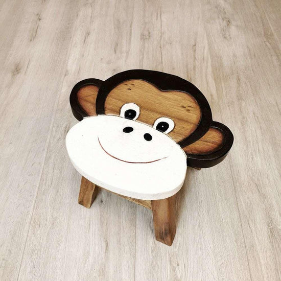 Kids Wooden Stool Monkey - Magdasmall