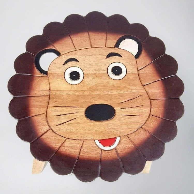 Kids Wooden Table Lion