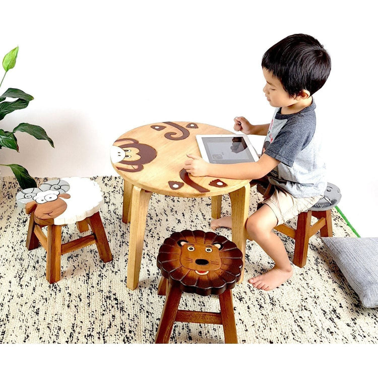 Kids Wooden Table Monkey