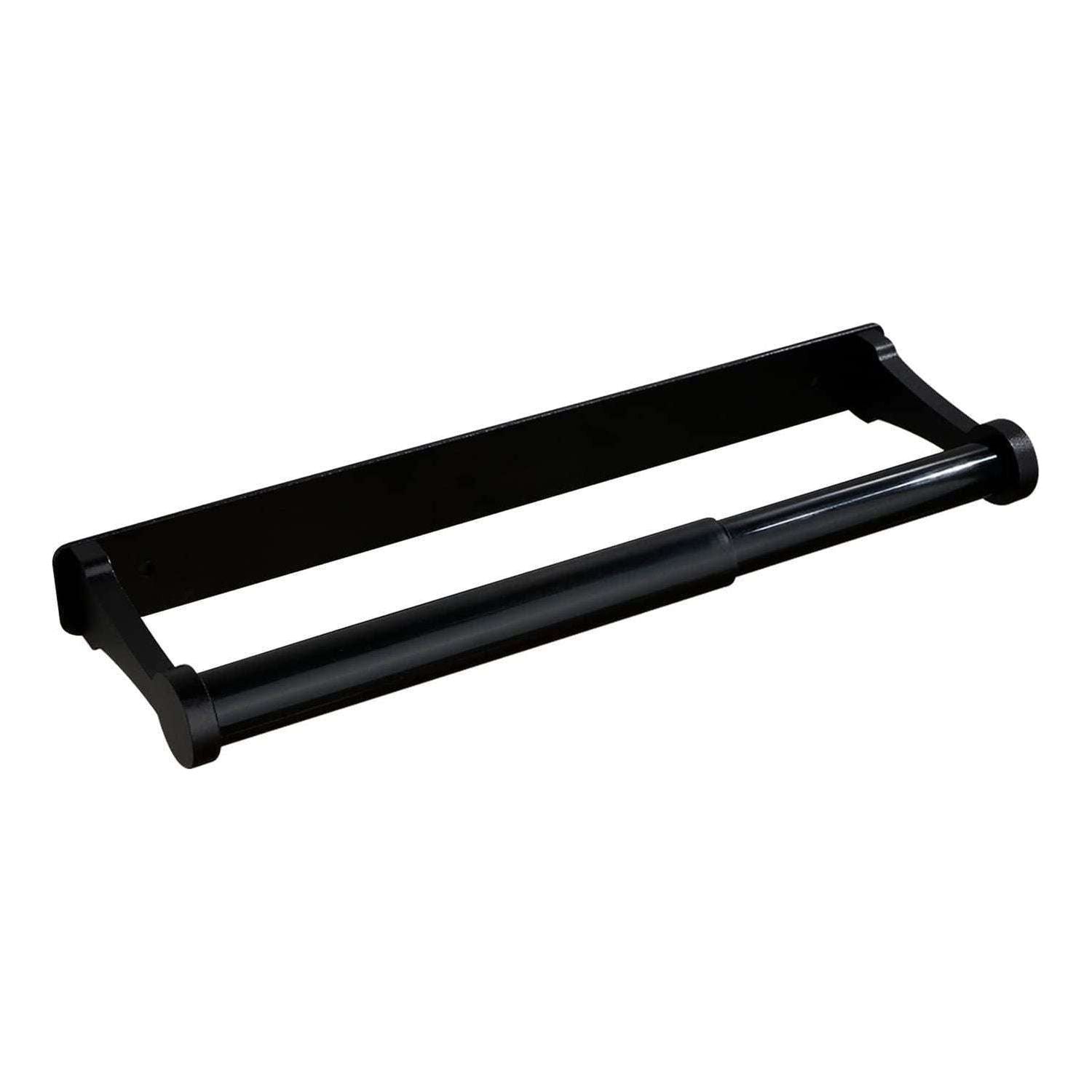 Kitchen Paper Holder Under Cabinet Screw Wall Mount Adhesive Paper Towel Holder Rectangle Black