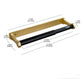 Kitchen Paper Holder Under Cabinet Screw Wall Mount Adhesive Paper Towel Holder Rectangle Gold