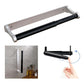 Kitchen Paper Holder Under Cabinet Screw Wall Mount Adhesive Paper Towel Holder Rectangle Silver