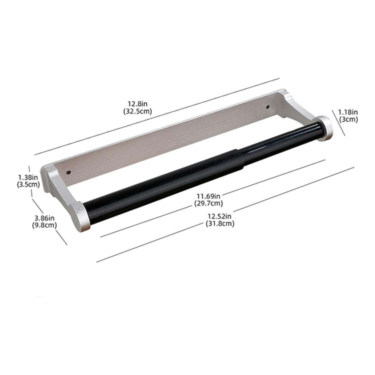 Kitchen Paper Holder Under Cabinet Screw Wall Mount Adhesive Paper Towel Holder Rectangle Silver