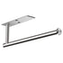 Kitchen Paper Holder Under Cabinet Wall Mount Adhesive Paper Towel Holder Rectangle Silver