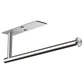 Kitchen Paper Holder Under Cabinet Wall Mount Adhesive Paper Towel Holder Rectangle Silver