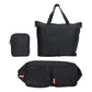 KOELE Black Shopper Bag Tote Bag Foldable Travel Laptop Grocery KO-DUAL - Magdasmall