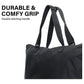 KOELE Black Shopper Bag Tote Bag Foldable Travel Laptop Grocery KO-DUAL - Magdasmall