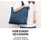 KOELE Navy Shopper Bag Tote Bag Foldable Travel Laptop Grocery KO-DUAL - Magdasmall