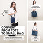 KOELE Navy Shopper Bag Tote Bag Foldable Travel Laptop Grocery KO-DUAL - Magdasmall