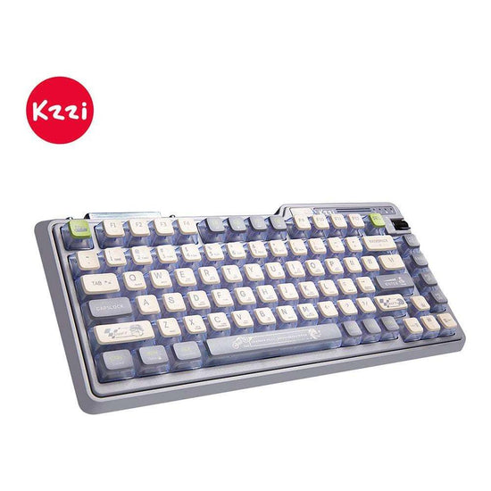 KZZI K75 PRO RGB 75% Wireless Gasket Mechanical Night Grey Keyboard, Triple Mode, Eternity Tactile Switch