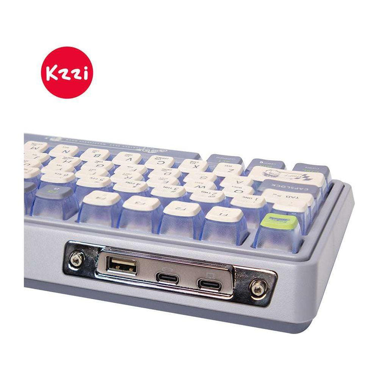 KZZI K75 PRO RGB 75% Wireless Gasket Mechanical Night Grey Keyboard, Triple Mode, Eternity Tactile Switch