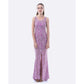 Lace Evening Dress W/ Split (Lavender)