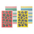 Ladelle Set of 4 Bahamas Kitchen / Cleaning 100% Cotton Tea Towels Mix