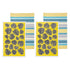 Ladelle Set of 4 Bahamas Kitchen / Cleaning 100% Cotton Tea Towels Yellow