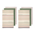 Ladelle Set of 6 Sanctuary Cotton Kitchen Tea Towels 50 x 70 cm Green