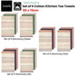 Ladelle Set of 6 Sanctuary Cotton Kitchen Tea Towels 50 x 70 cm Green