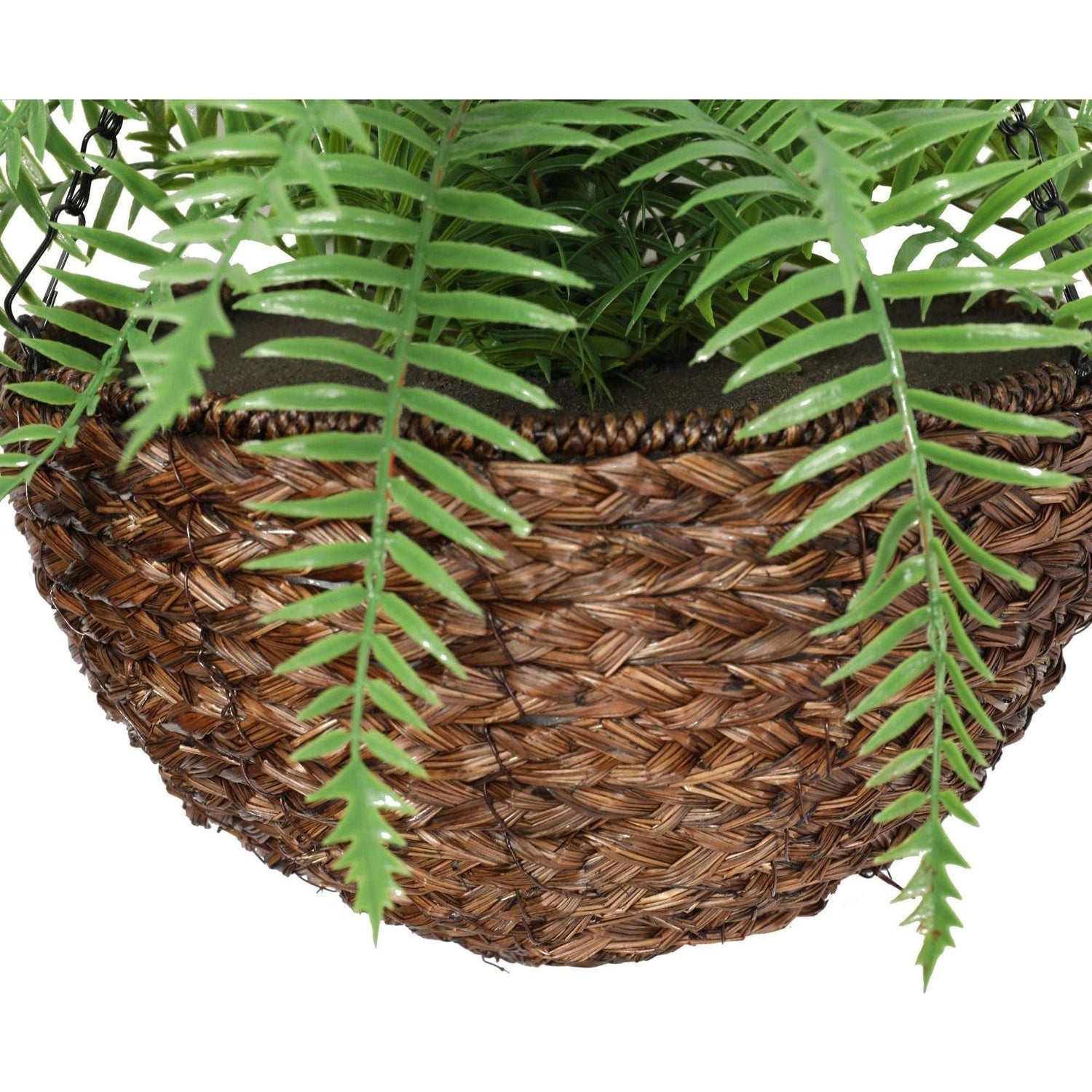 Large Artificial Hanging Basket (Fern Hanging Basket) - Magdasmall