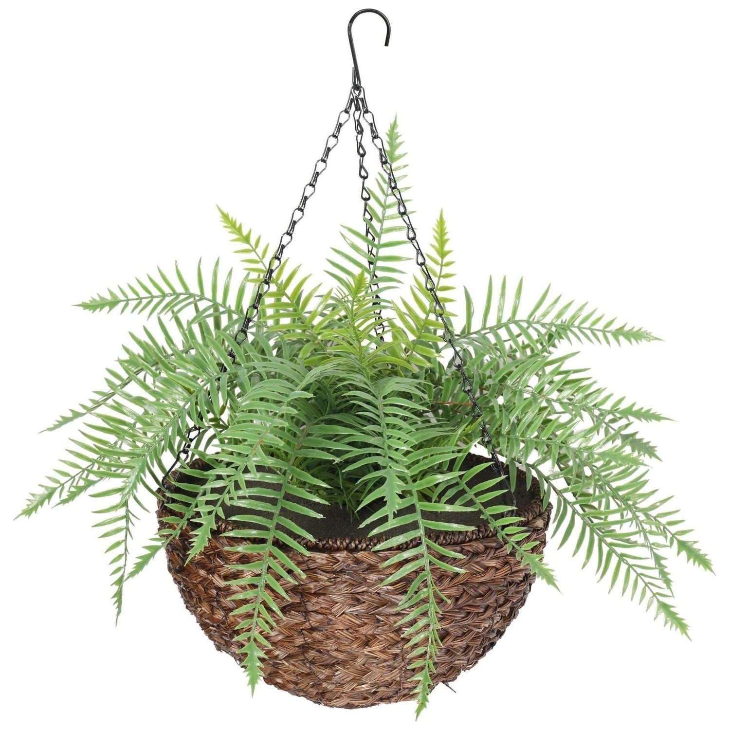 Large Artificial Hanging Basket (Fern Hanging Basket) - Magdasmall