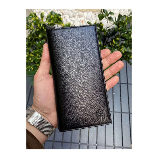 Leather Phone Wallet - Black