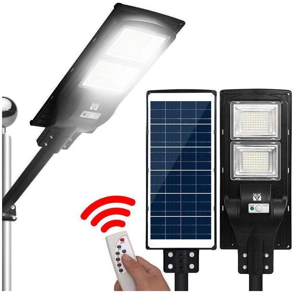 LED Solar Street Flood Light Motion Sensor Remote Outdoor Garden Lamp Lights 120W