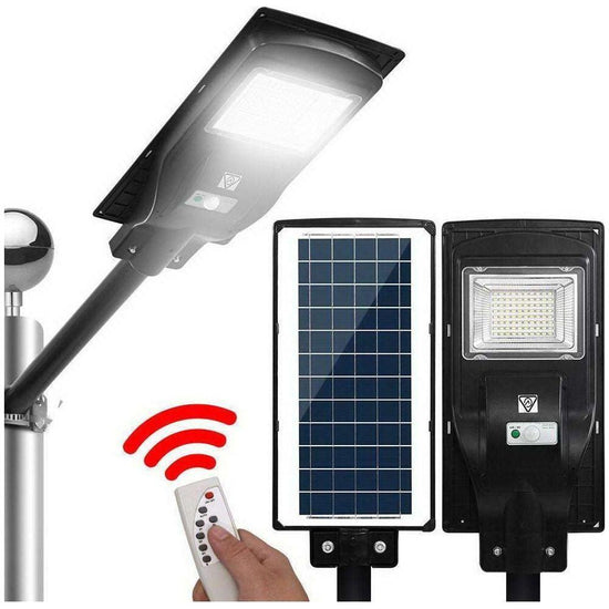 LED Solar Street Flood Light Motion Sensor Remote Outdoor Garden Lamp Lights 90W - Magdasmall