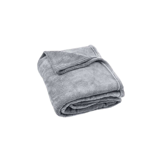Light Weight Coral Fleece Throw Rug 150x200 cm Silver