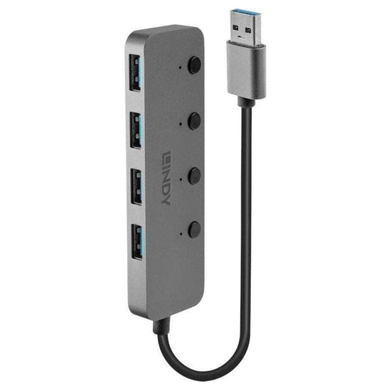 LINDY 4 Port USB 3.0 Hub Switc