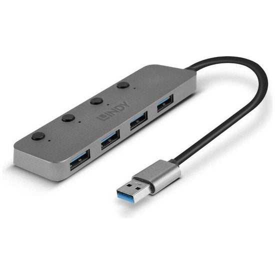 LINDY 4 Port USB 3.0 Hub Switc