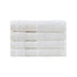 Linenland Bath Towel Set - 4 Piece Cotton Washcloths - White - Magdasmall