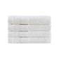 Linenland Bath Towel Set - 4 Piece Cotton Washcloths - White - Magdasmall