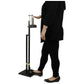 Lirash Touch Free Hand Sanitiser Dispenser Station Floor Stand Foot Operated - Gold Black