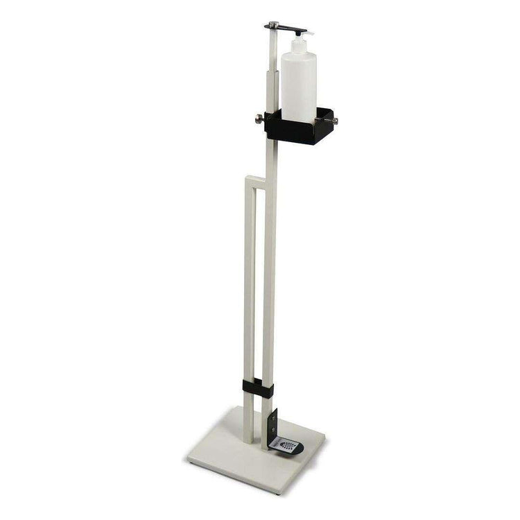 Lirash Touch Free Hand Sanitiser Dispenser Station Floor Stand Foot Operated - White Black