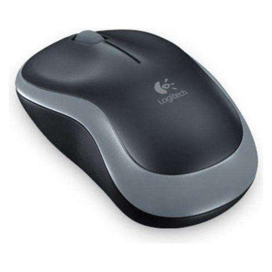 Logitech Wireless Mouse M185, 3 Button, Optical, 1000 DPI, USB Receiver, Scroll Wheel, Colour: Grey, 2.4GHz - Limited Stock