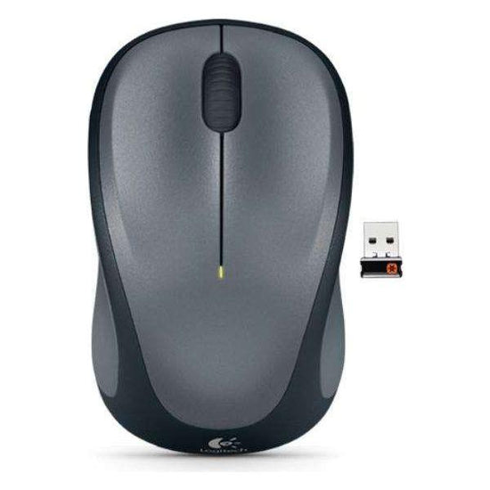 Logitech Wireless Mouse M235, 3 Button, USB Receiver, Scroll Wheel, Colour: Colt Glossy  Black, 1 AA battery pre-installed