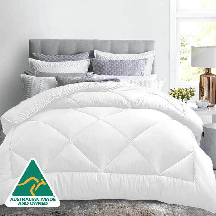 Luxor All Season Microfibre Quilt 400GSM (Double) (Made in Aus) - Magdasmall