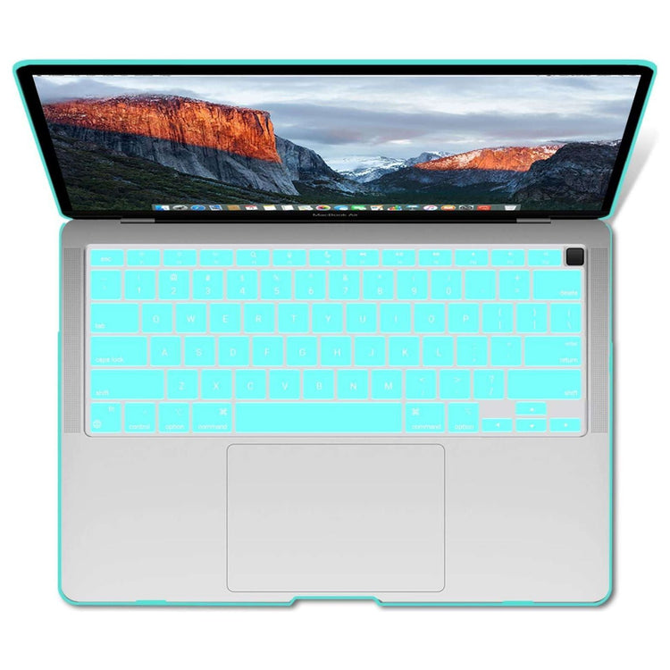 MacBook Air 13 Inch Case 2020 2019 2018, A1932, A2179, A2337 Shell Case Keyboard Cover tiffany blue