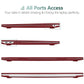 MacBook Air 13 Inch Case 2020 2019 2018, A1932, A2179,A2337 Shell Case Keyboard Cover Wine Red