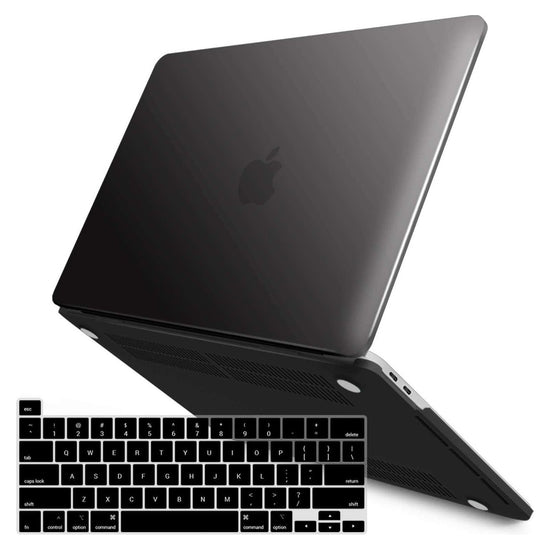 MacBook Pro 13 Inch Case 2016-2023 M1 M2 A2338 A2289 A2251 A2159 Hard Shell Case Keyboard Cover Black