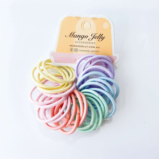 MANGO JELLY Kids Hair Ties (3cm) - Classic Candy -Twin Pack