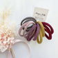 MANGO JELLY Metal Free Hair ties (4.5cm) - Blush Mixed 10P - One Pack