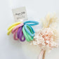 MANGO JELLY Metal Free Hair ties (4.5cm) - Pastel Mixed 10P - Three Pack