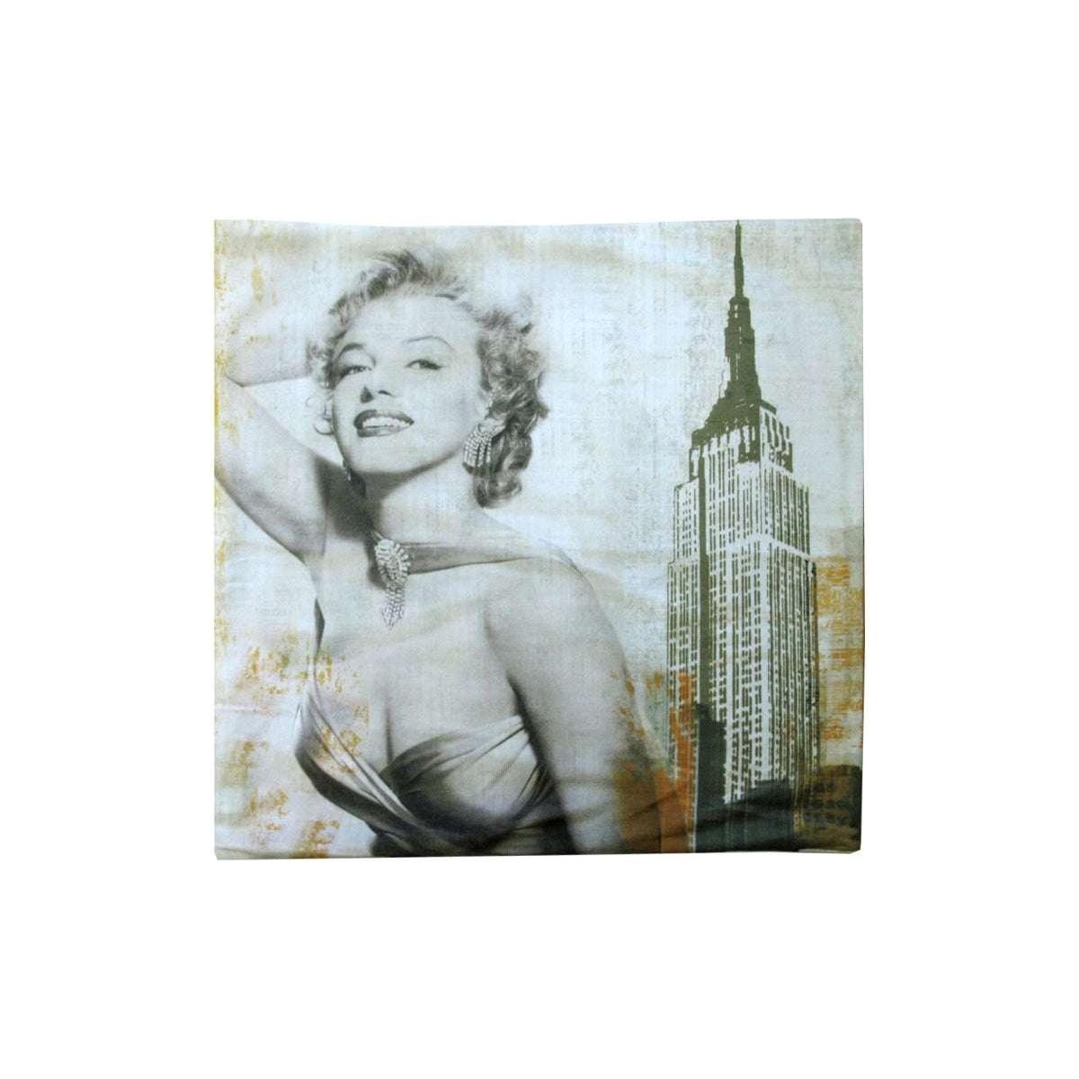 Marilyn Monroe Retro City Square Cushion Cover - Magdasmall