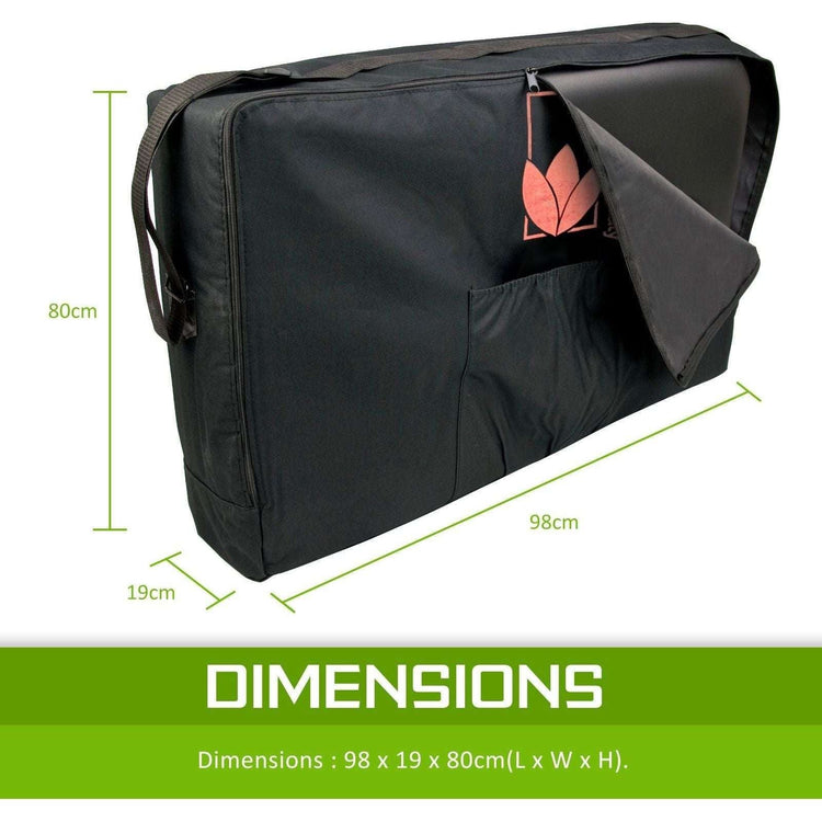 Massage Table Bed Portable Carry Bag 75cm BLACK