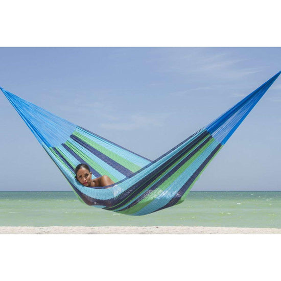 Mayan Legacy Bed Cotton hammock - in Oceanica colour